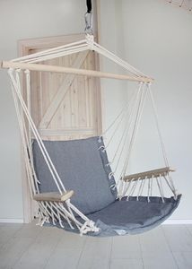 ProGarden Fotel hamakowy siedzisko szare 4