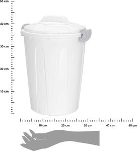 Kosz na śmieci H&S Decoration biały (Y54980740) 2