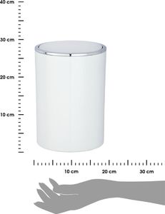 Kosz na śmieci Wenko na przycisk 5L biały (23882) 2
