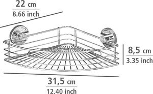 Koszyk prysznicowy Wenko narożny chrom (7373) 2