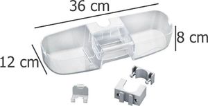 Koszyk prysznicowy Wenko owalny przezroczysty (24016) 3