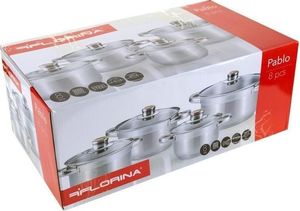 Florina Komplet garnków ze stali nierdzewnej Florina z termometrem Pablo 8 elementów 4