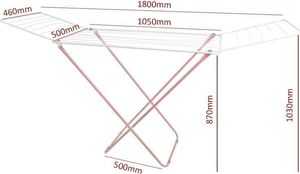 Suszarka na pranie Florina Zestaw do prania - suszarka na bieliznę Florina Amanda + klamerki 10
