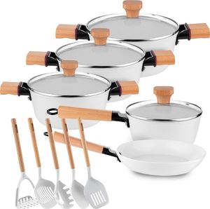 Florina Komplet garnków i patelni z powłoką ceramiczną Florina Aspen + akcesoria kuchenne 1