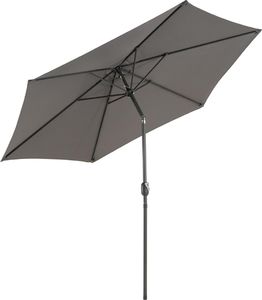 DLGTP Parasol ogrodowy regulowany 300 cm 6 żeberek antracyt łamany filtr UV 1