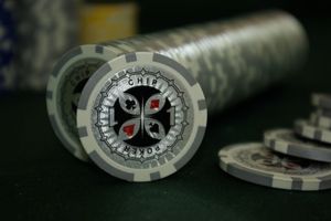 DLGTP Poker nominały żetonów 50 sztuk Żetony do pokera nominał 1 2