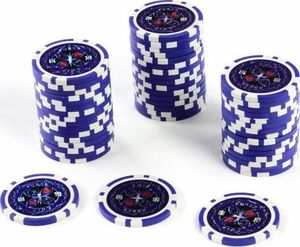 DLGTP Poker nominały żetonów 50 sztuk Żetony do pokera nominał 10 1