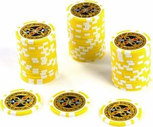 DLGTP Poker nominały żetonów 50 sztuk Żetony do pokera nominał 1000 1