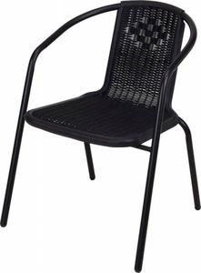KMTP Krzesło ogrodowe 72x55x59cm balkonowe antracyt 1