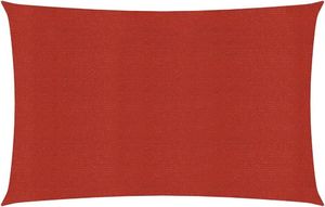 vidaXL Żagiel przeciwsłoneczny, 160 g/m, czerwony, 2x3 m, HDPE 1