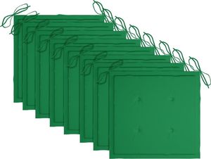 vidaXL Krzesła ogrodowe z poduszkami, 8 szt., lite drewno tekowe 8