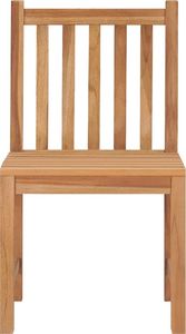 vidaXL Krzesła ogrodowe, 8 szt., lite drewno tekowe 3