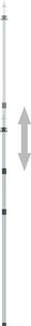 vidaXL Teleskopowy słupek do tarpa, dł. 102-260 cm, aluminium 5