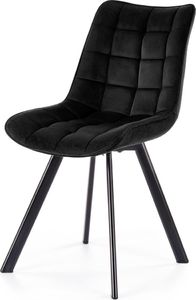 Selsey SELSEY Krzesło tapicerowane Derisa czarne 1
