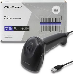 Czytnik kodów kreskowych Qoltec Przewodowy 1D  (50866) 2