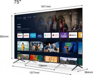 Telewizor TCL 75C725 QLED 75'' 4K Ultra HD Android 5