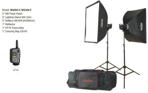 Zestaw studyjny GODOX Godox MS300-F Studio-Kit studio flash unit kit 2 x 300Ws 2
