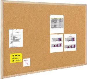 Bi-Office Tablica korkowa 100x80cm rama drewniana (GMC160012010) 1