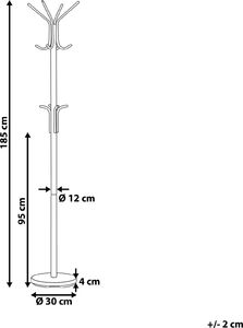 Shumee Wieszak stojący srebrny CLAXTON 5