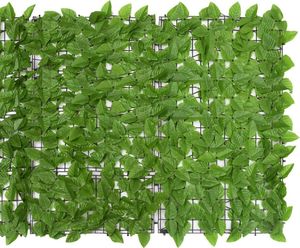 vidaXL Parawan balkonowy, zielone liście, 600x100 cm 3