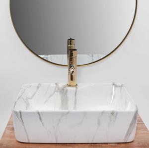 Umywalka Rea Kelly nablatowa 49cm Imitacja kamienia 3