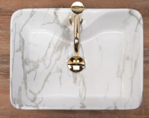 Umywalka Rea Kelly nablatowa 49cm Imitacja kamienia 5