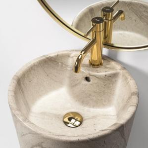 Umywalka Rea Blanka wolnostojąca 40cm imitacja kamienia 2