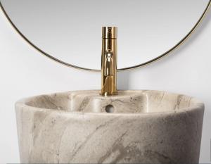 Umywalka Rea Blanka wolnostojąca 40cm imitacja kamienia 3