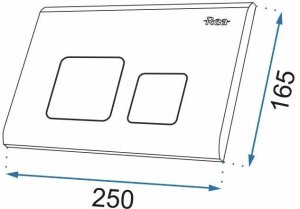 Stelaż Rea Stelaż zestaw podtynkowy do mis WC z przyciskiem H Light Gold 10