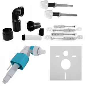 Stelaż Rea Stelaż zestaw podtynkowy do mis WC z przyciskiem H Light Gold 8