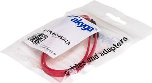 Akyga SATA - SATA, 0.5m, Czerwony (AK-CA-27) 2