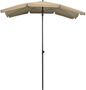 vidaXL Parasol ogrodowy na słupku, 200x130 cm, kolor taupe 3