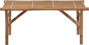 vidaXL Składana ławka ogrodowa z poduszką 118 cm bambusowa 3