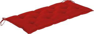 vidaXL Składana ławka ogrodowa z poduszką 118 cm bambusowa 5