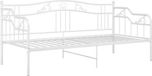 vidaXL Rama sofy, biała, metalowa, 90x200 cm 5
