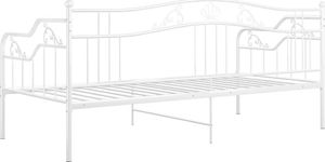 vidaXL Rama sofy, biała, metalowa, 90x200 cm 7