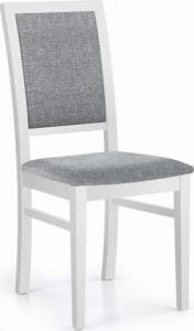 Halmar Krzesło SYLWEK 1 szare tkanina/białe 1
