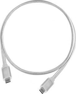 Kabel USB SilverStone USB-C - USB-C 1 m Biały (52037) 1
