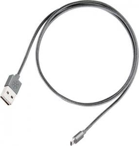 Kabel USB SilverStone USB-A - microUSB 1 m Grafitowy (52008) 1