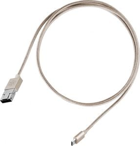 Kabel USB SilverStone USB-A - microUSB 1 m Złoty (52013) 1
