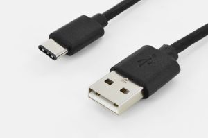 Kabel USB Ednet USB-C / USB-A, 1.8m Czarny (84311) 2