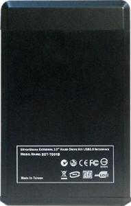Kieszeń SilverStone 2.5" SATA - USB 2.0 Treasure TS01 Czarna (SST-TS01B) 3