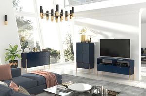 Skandica Szafka RTV POLKA granatowa 7