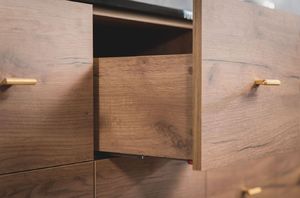 Skandica Komoda MAUD czarna/dąb 14