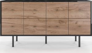 Skandica Komoda MAUD czarna/dąb 2