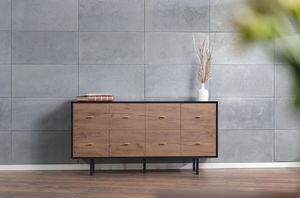 Skandica Komoda MAUD czarna/dąb 4