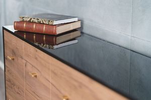 Skandica Komoda MAUD czarna/dąb 8