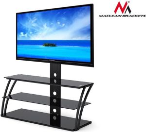 Maclean Stolik RTV szklany z uchwytem do LCD MC-672 2