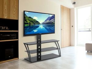 Maclean Stolik RTV szklany z uchwytem do LCD MC-672 4