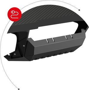 Biurko Huzaro Hero 7.7 Czarne 160 cmx60 cm 13